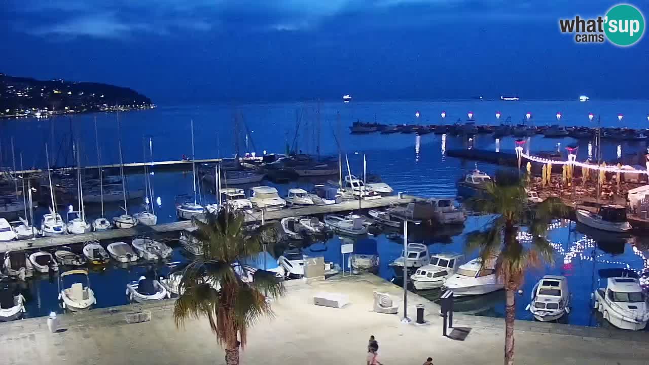 Web kamera Koper – marina i promenada – hotel Grand Koper
