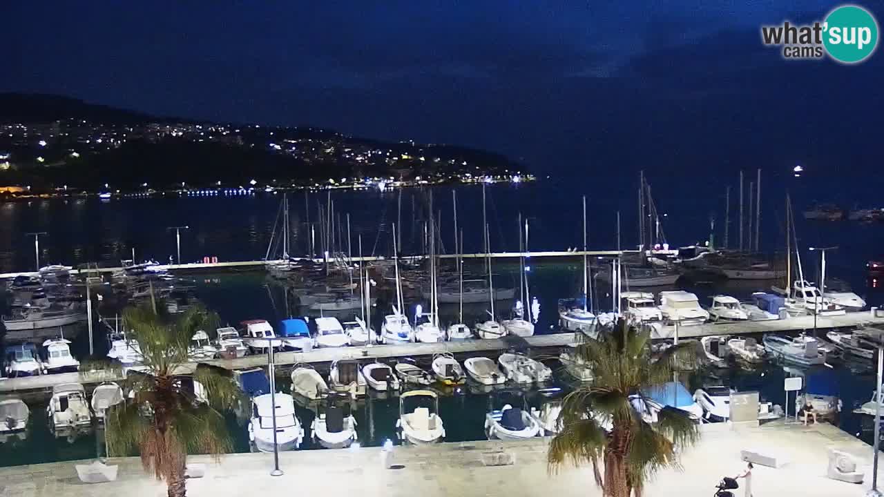 Camera en vivo Koper – puerto deportivo y paseo marítimo desde el Hotel Grand Koper