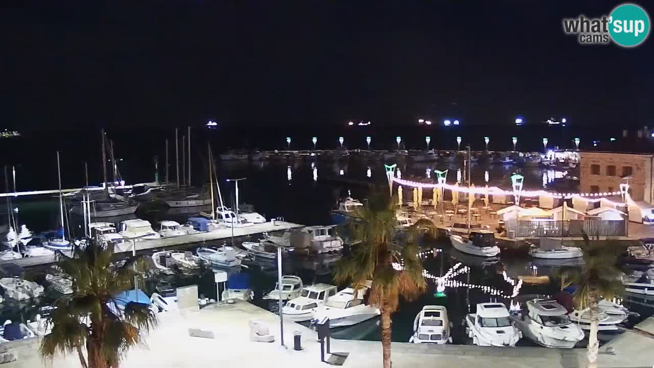 Camera en vivo Koper – puerto deportivo y paseo marítimo desde el Hotel Grand Koper