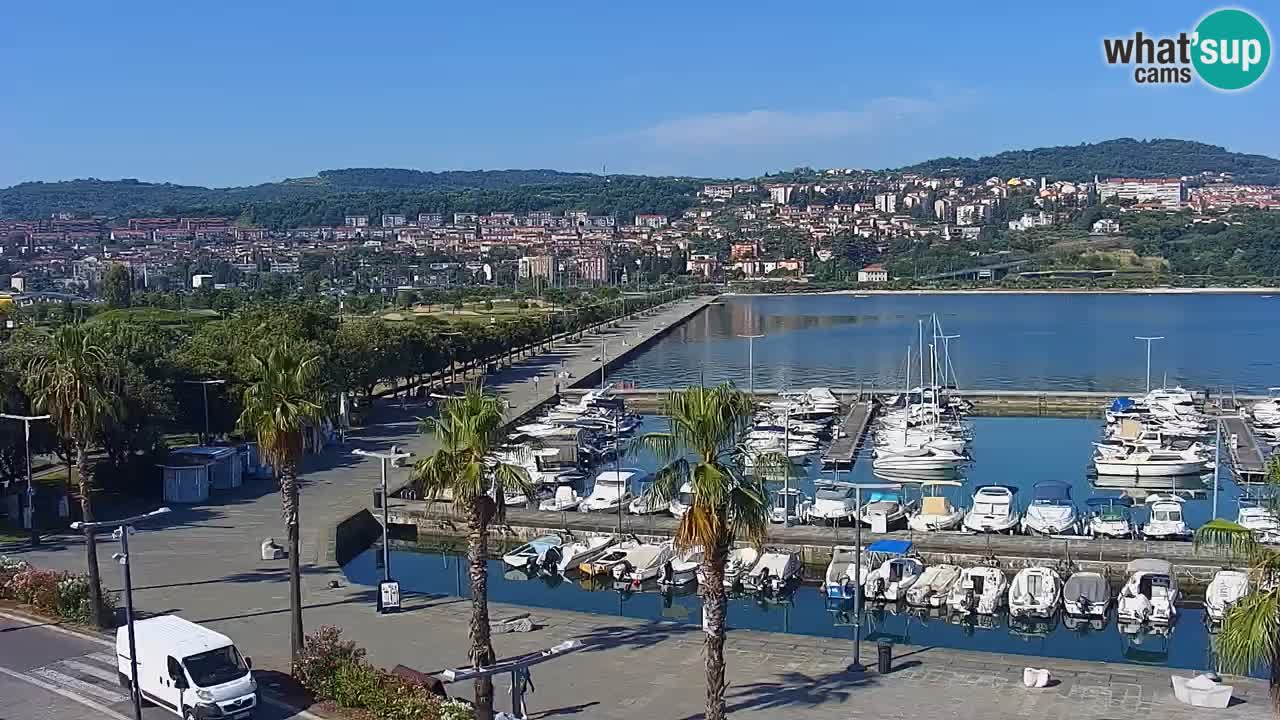 Webcam Capodistria – marina e lungo mare dall’Hotel Grand Koper