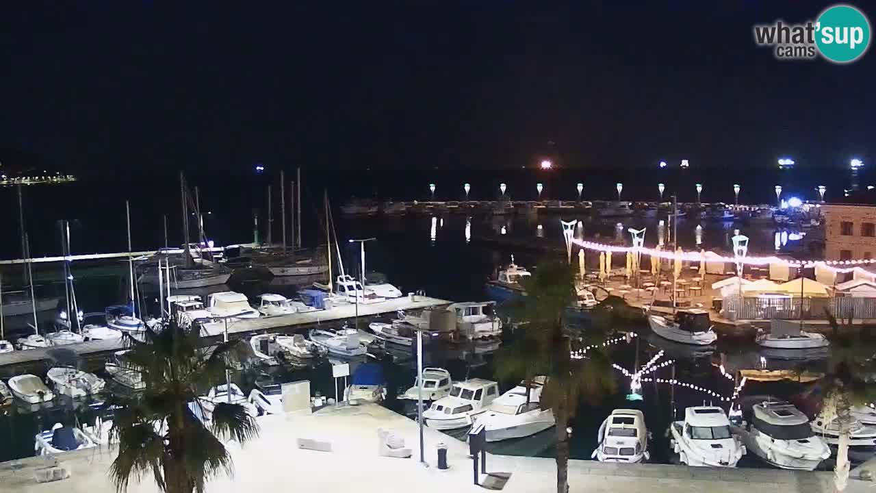 Webcam Koper – Panorama of the marina and promenade from the Grand Hotel Koper