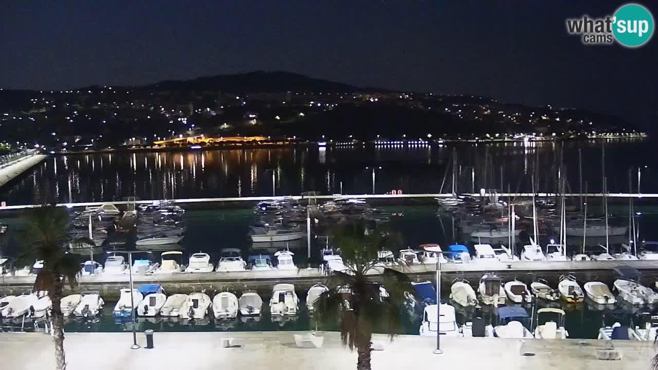 Spletna kamera Koper – Panorama na marino in promenado s Hotela Grand Koper
