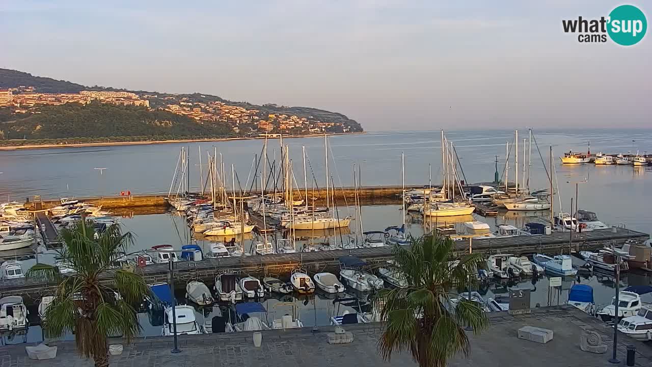 Web kamera Koper – marina i promenada – hotel Grand Koper