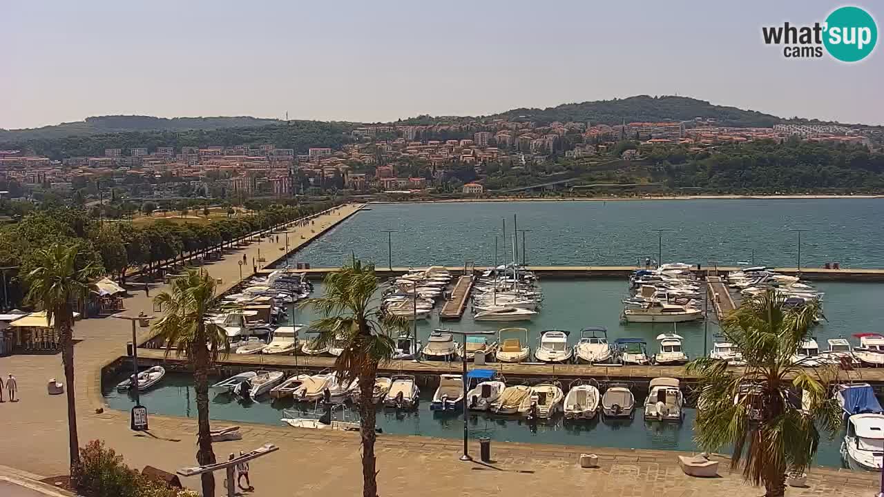 Web kamera Koper – marina i promenada – hotel Grand Koper