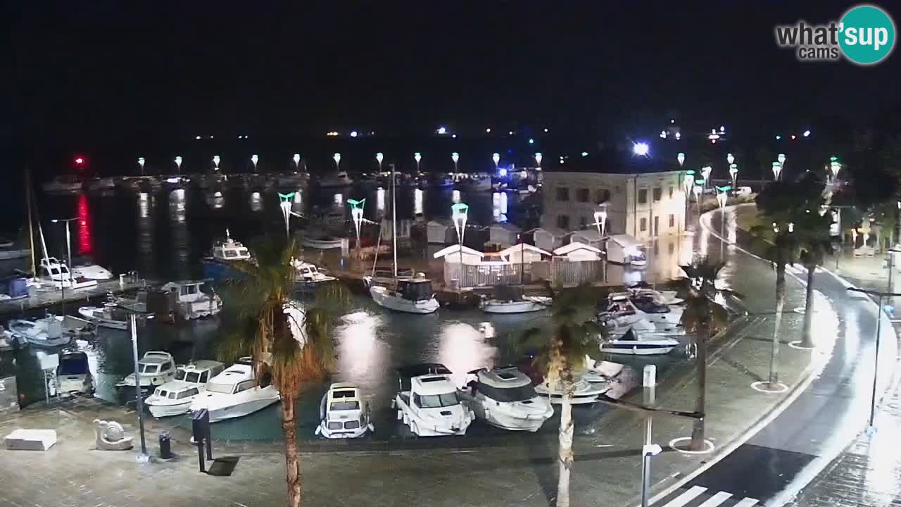 Camera en vivo Koper – puerto deportivo y paseo marítimo desde el Hotel Grand Koper