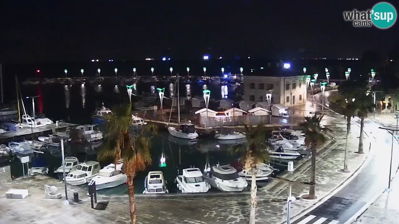 Camera en vivo Koper – puerto deportivo y paseo marítimo desde el Hotel Grand Koper
