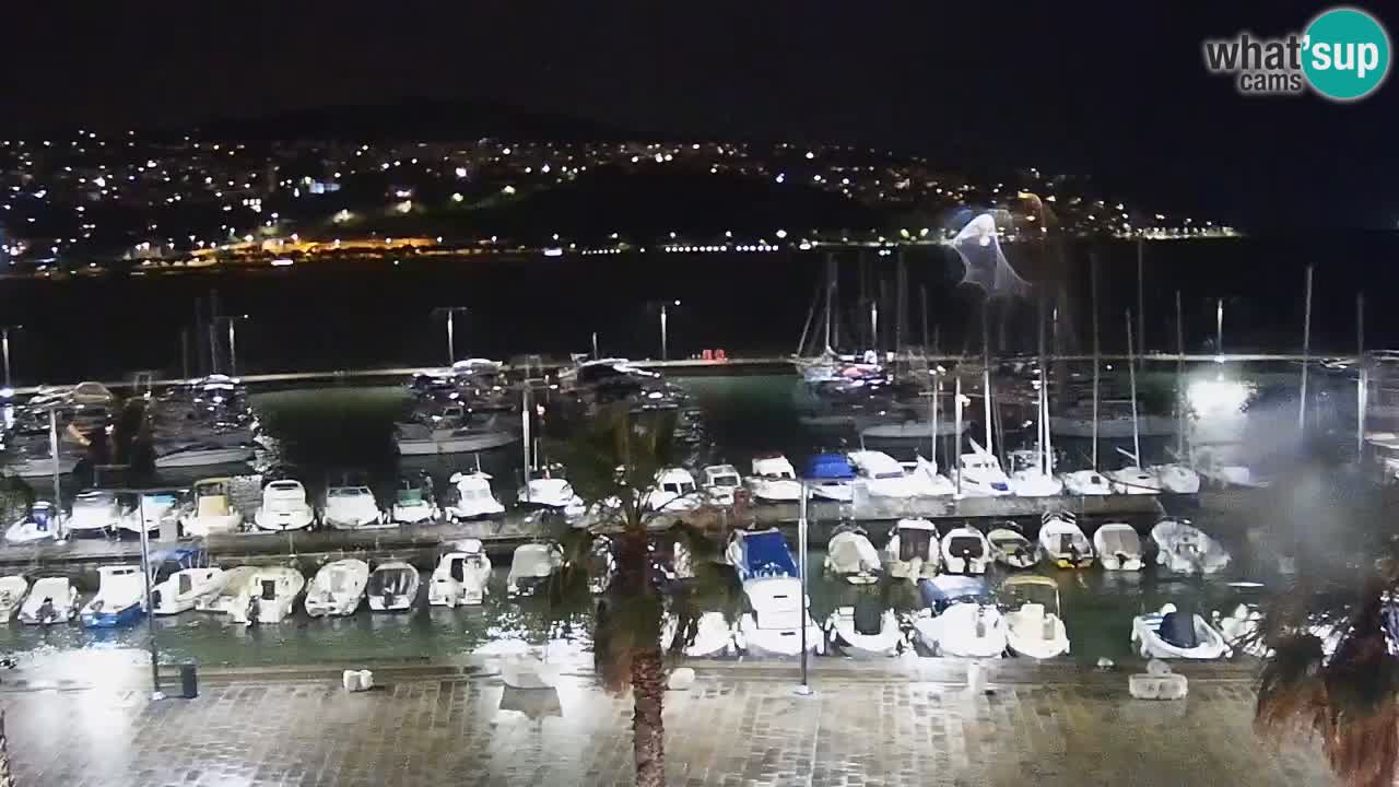 Camera en vivo Koper – puerto deportivo y paseo marítimo desde el Hotel Grand Koper