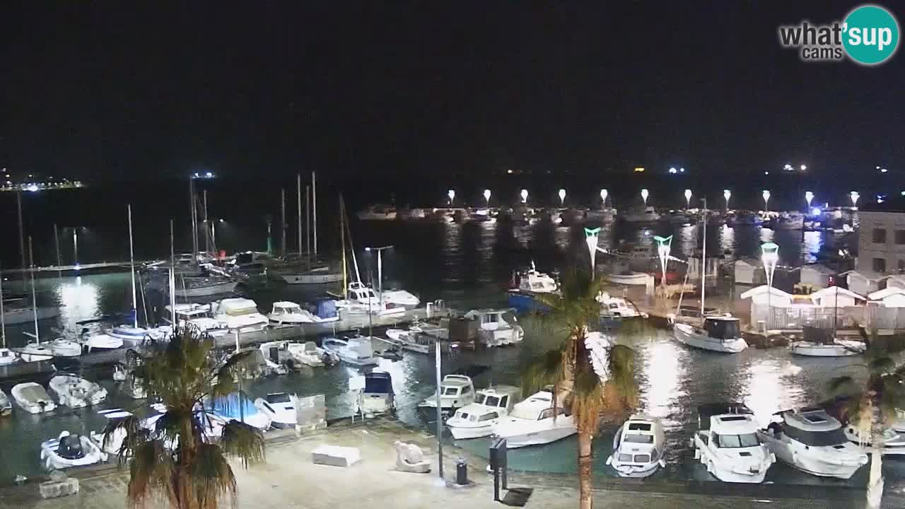 Webcam Koper – Panorama of the marina and promenade from the Grand Hotel Koper