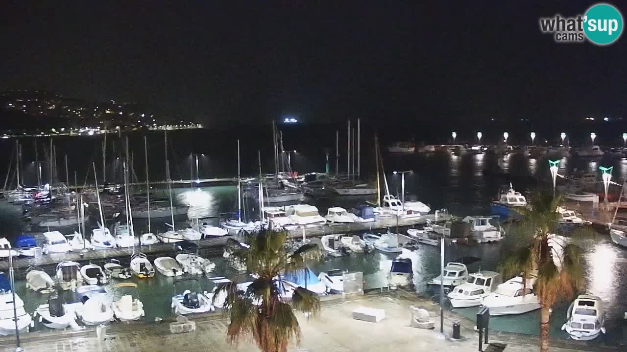 Spletna kamera Koper – Panorama na marino in promenado s Hotela Grand Koper