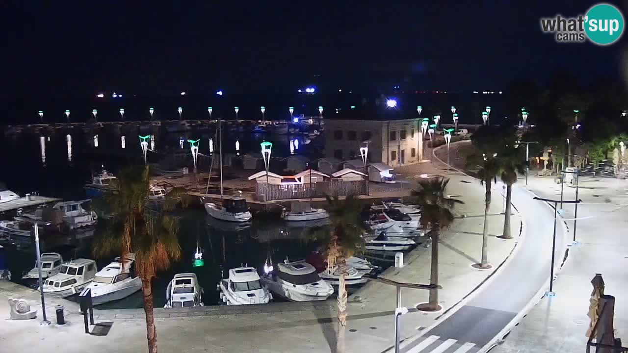 Webcam Koper – Panorama of the marina and promenade from the Grand Hotel Koper