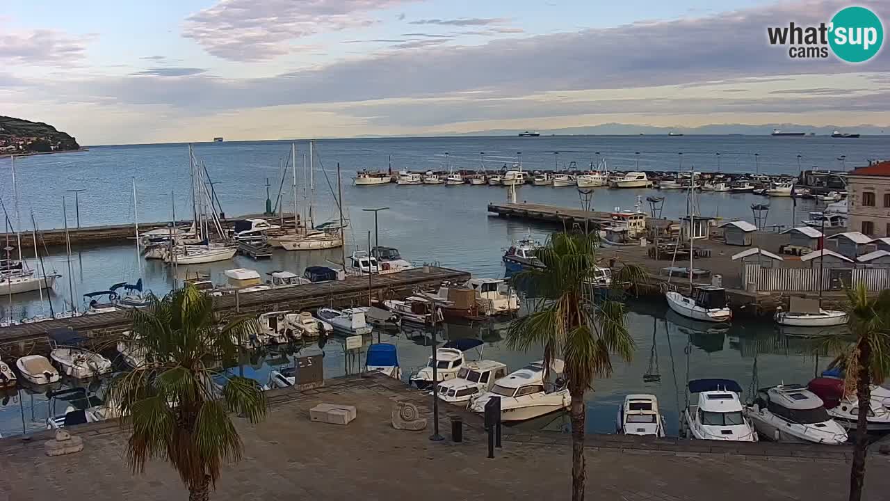 Webcam Capodistria – marina e lungo mare dall’Hotel Grand Koper