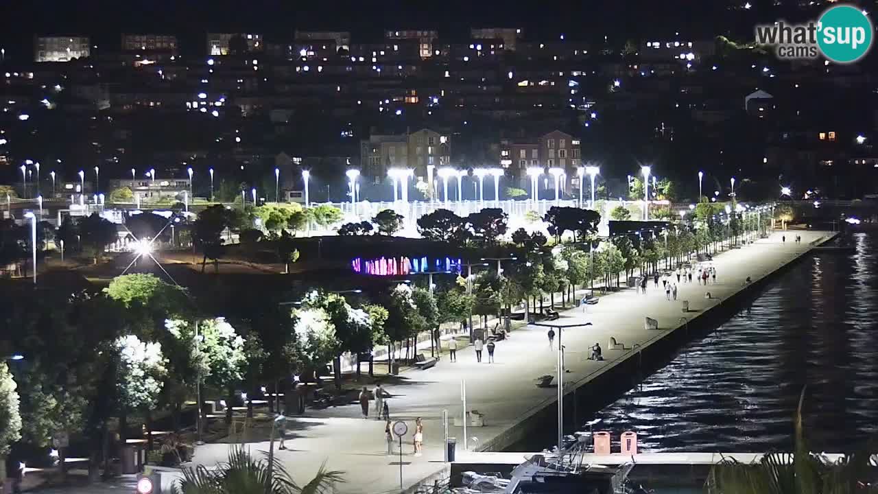 Webcam Koper – Panorama of the marina and promenade from the Grand Hotel Koper