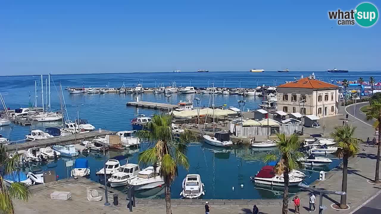Webcam Capodistria – marina e lungo mare dall’Hotel Grand Koper
