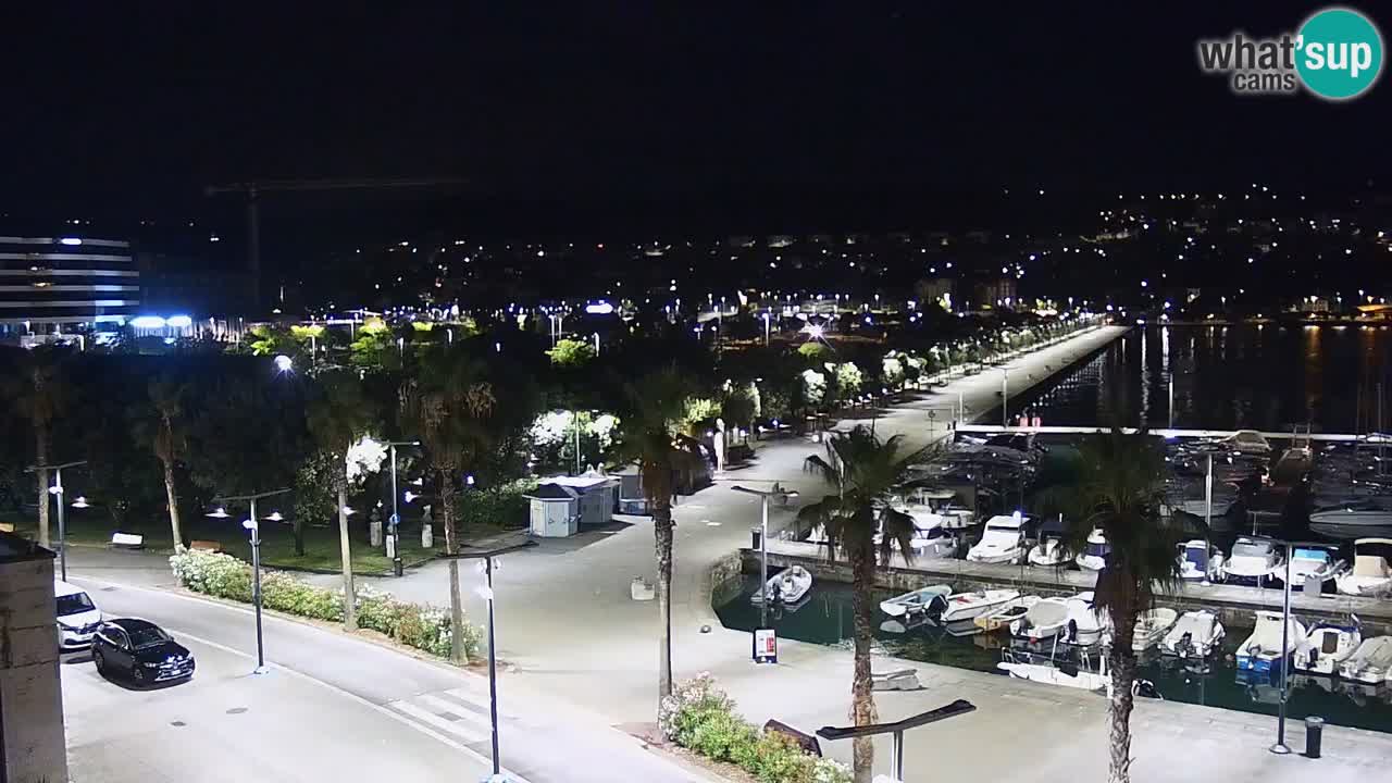 Camera en vivo Koper – puerto deportivo y paseo marítimo desde el Hotel Grand Koper