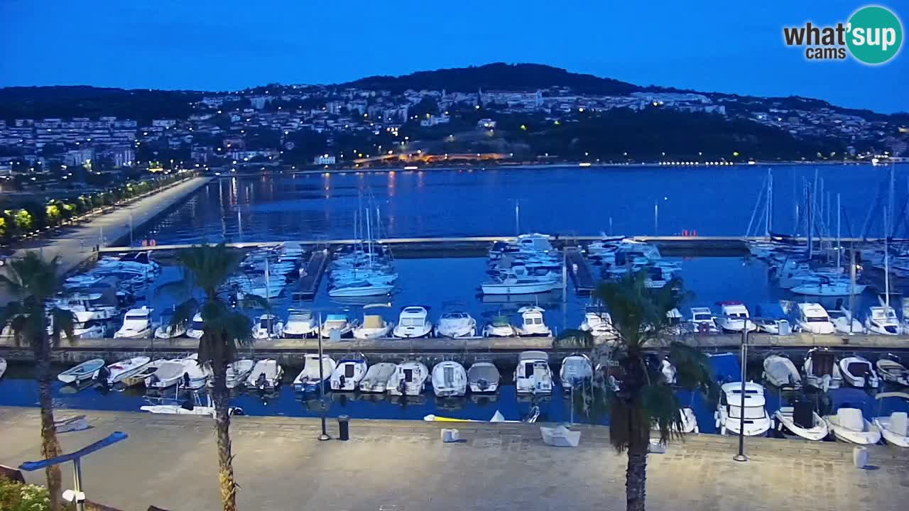 Camera en vivo Koper – puerto deportivo y paseo marítimo desde el Hotel Grand Koper