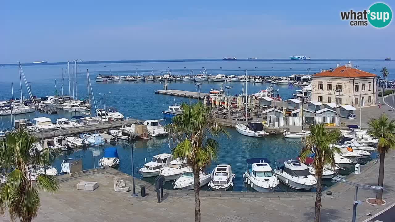Webcam Capodistria – marina e lungo mare dall’Hotel Grand Koper