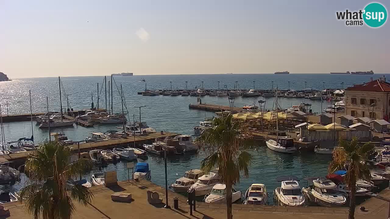 Webcam Capodistria – marina e lungo mare dall’Hotel Grand Koper