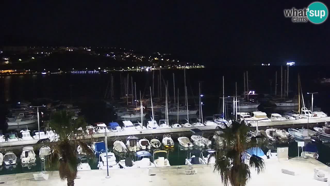 Spletna kamera Koper – Panorama na marino in promenado s Hotela Grand Koper