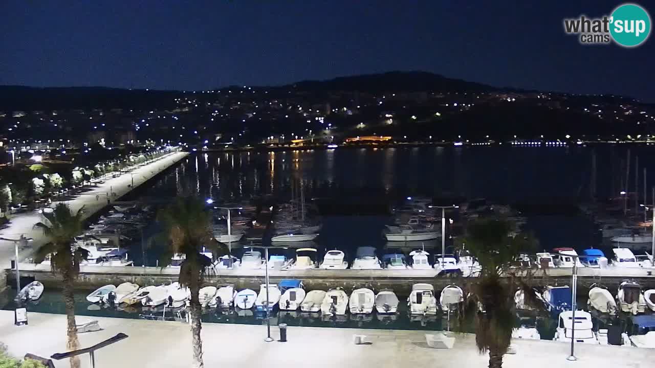 Spletna kamera Koper – Panorama na marino in promenado s Hotela Grand Koper