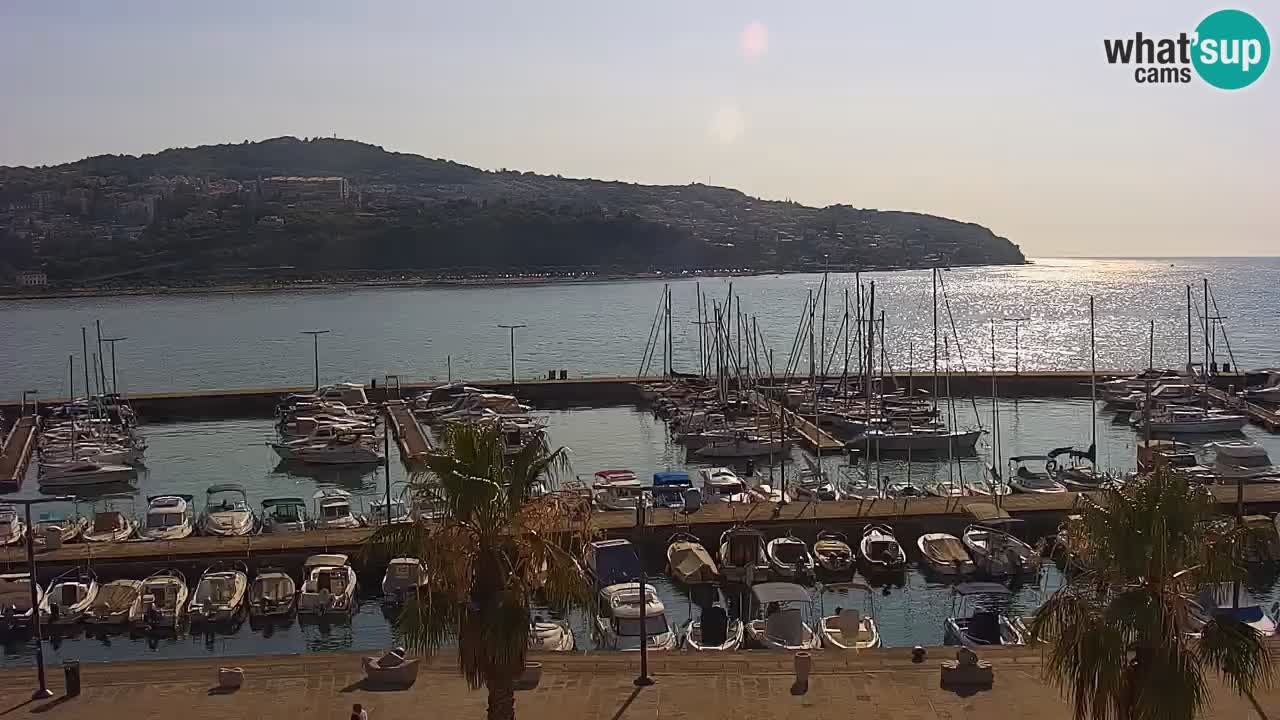 Webcam Capodistria – marina e lungo mare dall’Hotel Grand Koper