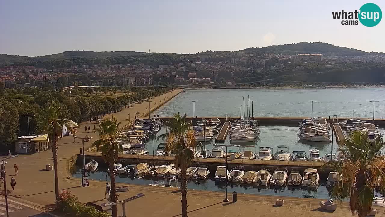 Webcam Capodistria – marina e lungo mare dall’Hotel Grand Koper