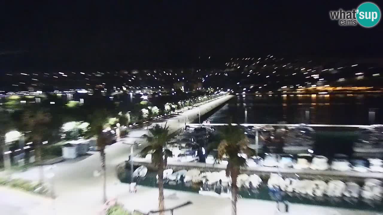 Webcam Koper – Panorama of the marina and promenade from the Grand Hotel Koper