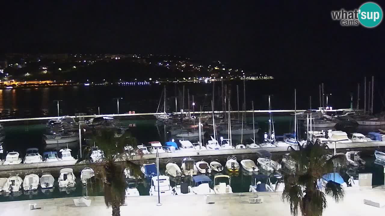 Spletna kamera Koper – Panorama na marino in promenado s Hotela Grand Koper