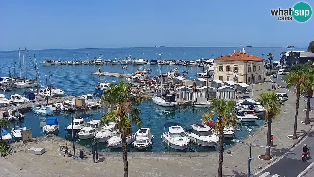 Web kamera Koper – marina i promenada – hotel Grand Koper
