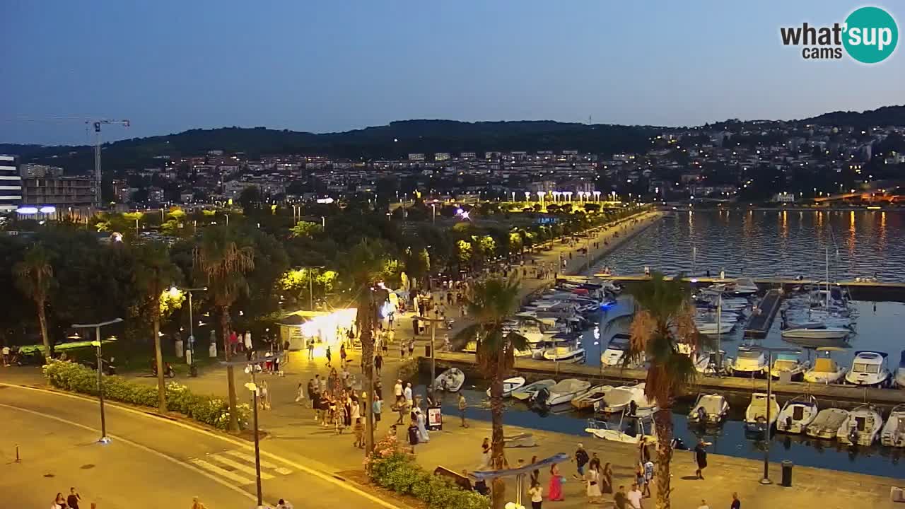 Web kamera Koper – marina i promenada – hotel Grand Koper