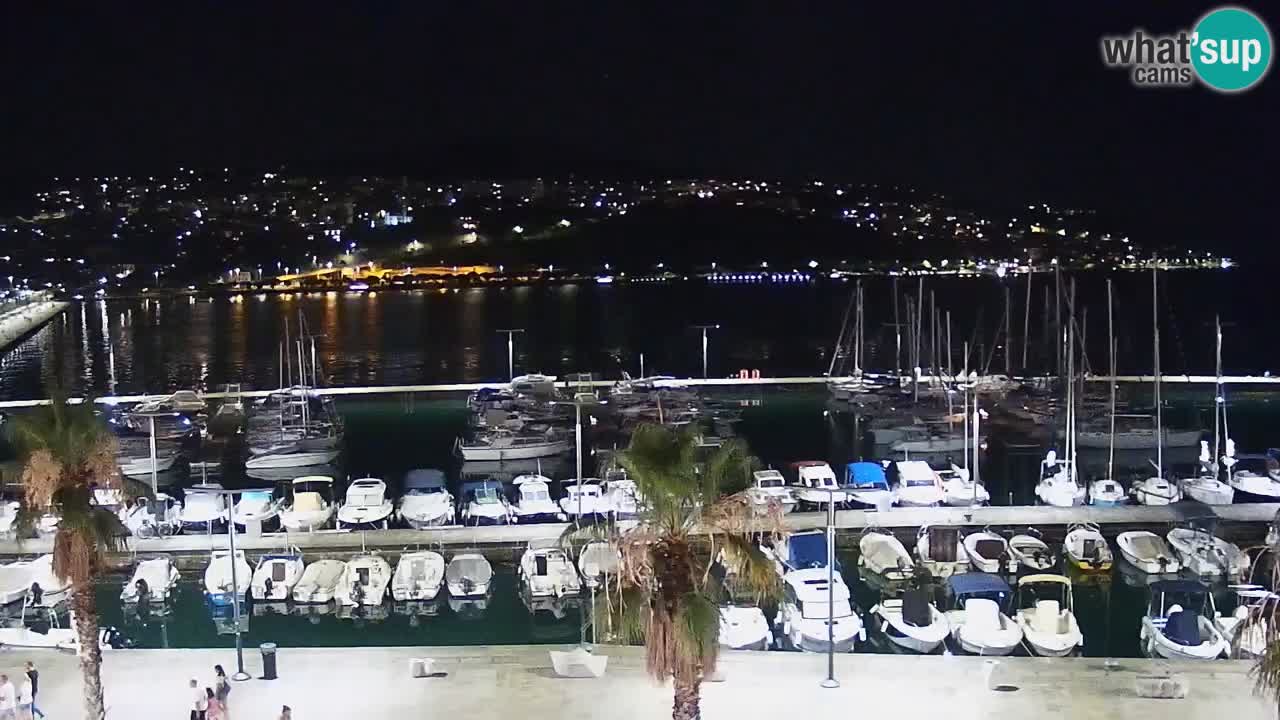 Spletna kamera Koper – Panorama na marino in promenado s Hotela Grand Koper