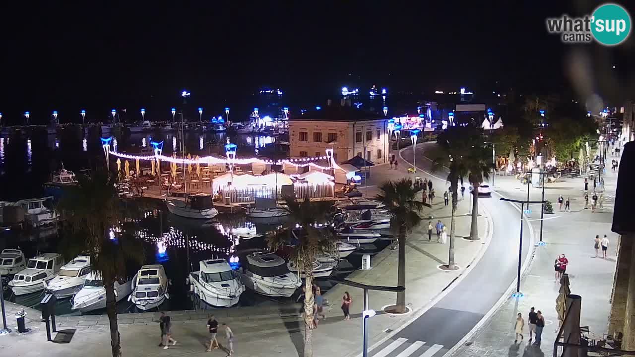 Camera en vivo Koper – puerto deportivo y paseo marítimo desde el Hotel Grand Koper