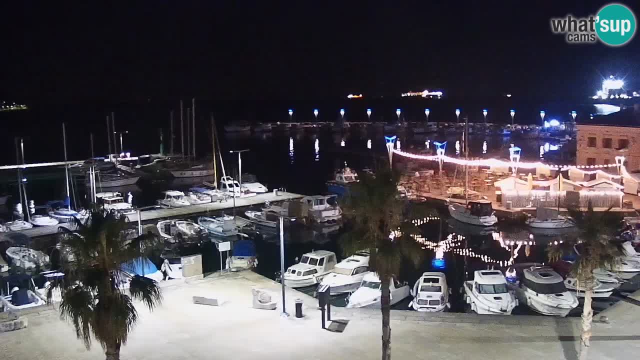 Spletna kamera Koper – Panorama na marino in promenado s Hotela Grand Koper