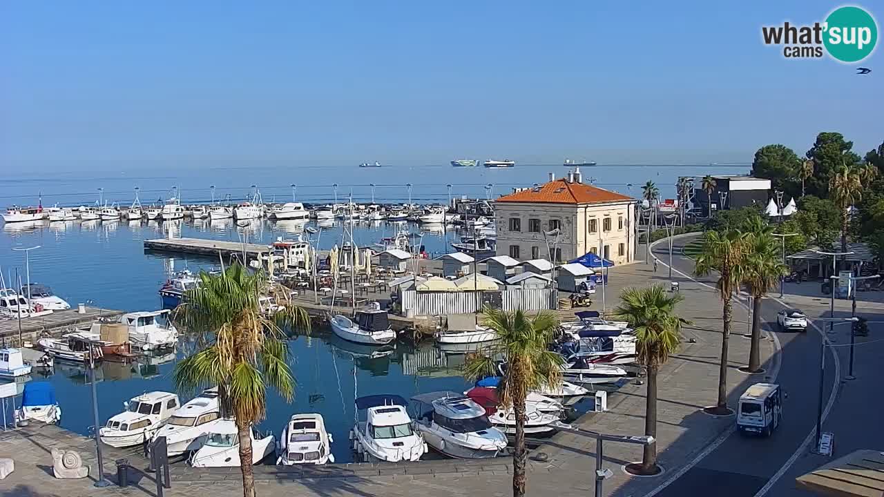 Webcam Capodistria – marina e lungo mare dall’Hotel Grand Koper