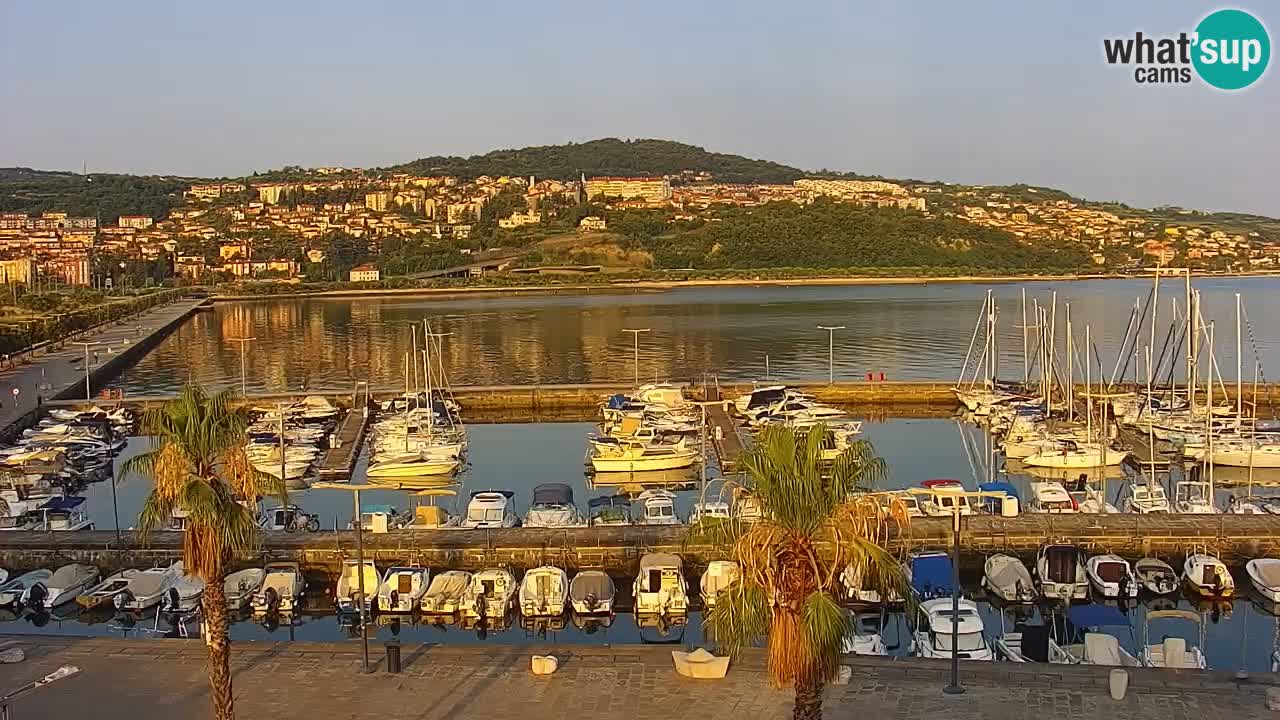 Webcam Capodistria – marina e lungo mare dall’Hotel Grand Koper