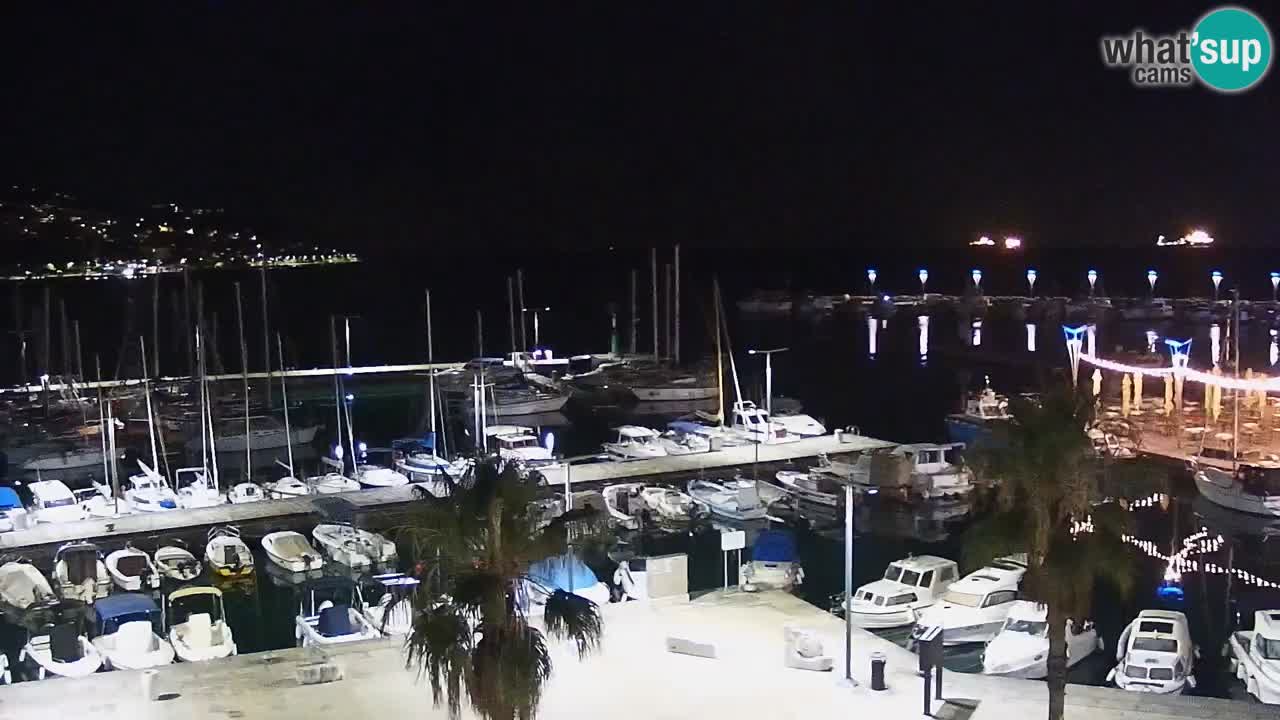 Webcam Capodistria – marina e lungo mare dall’Hotel Grand Koper