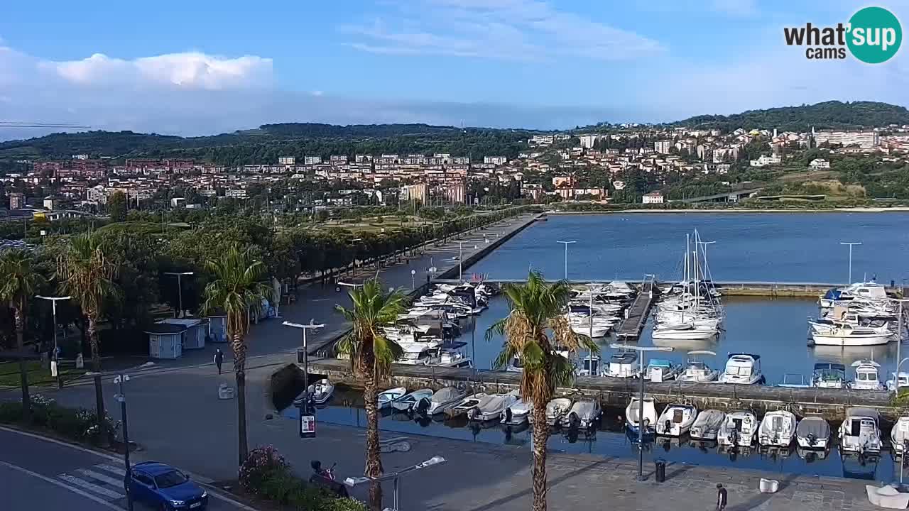 Webcam Capodistria – marina e lungo mare dall’Hotel Grand Koper