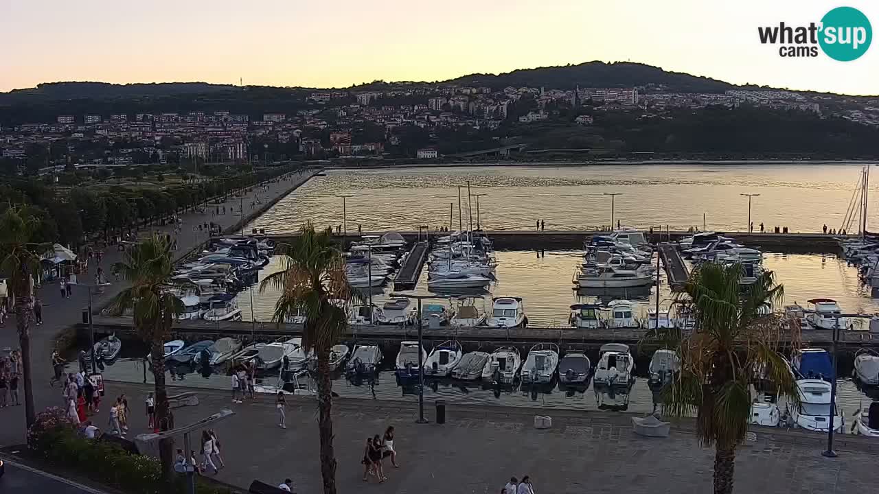 Webcam Capodistria – marina e lungo mare dall’Hotel Grand Koper