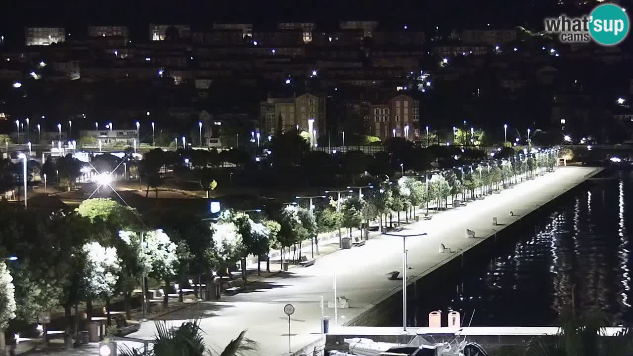 Webcam Koper – Panorama de la marina et de la promenade depuis le Grand Hotel Koper
