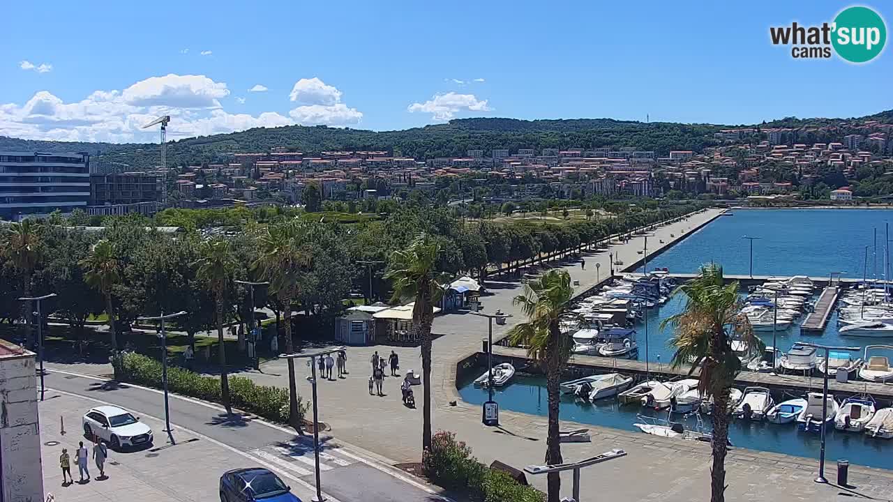 Webcam Capodistria – marina e lungo mare dall’Hotel Grand Koper