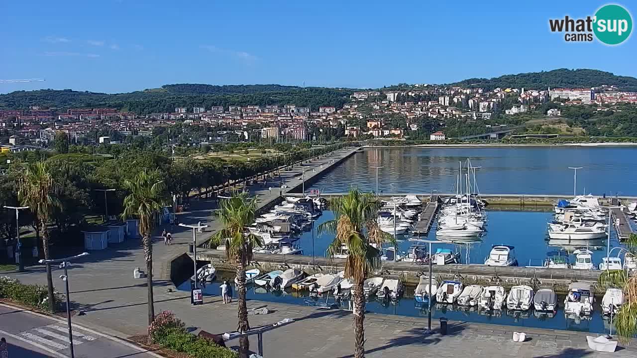 Webcam Capodistria – marina e lungo mare dall’Hotel Grand Koper