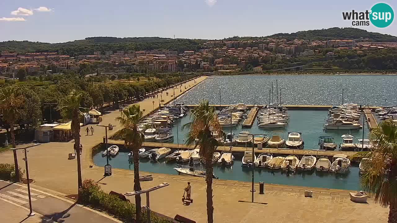 Webcam Capodistria – marina e lungo mare dall’Hotel Grand Koper