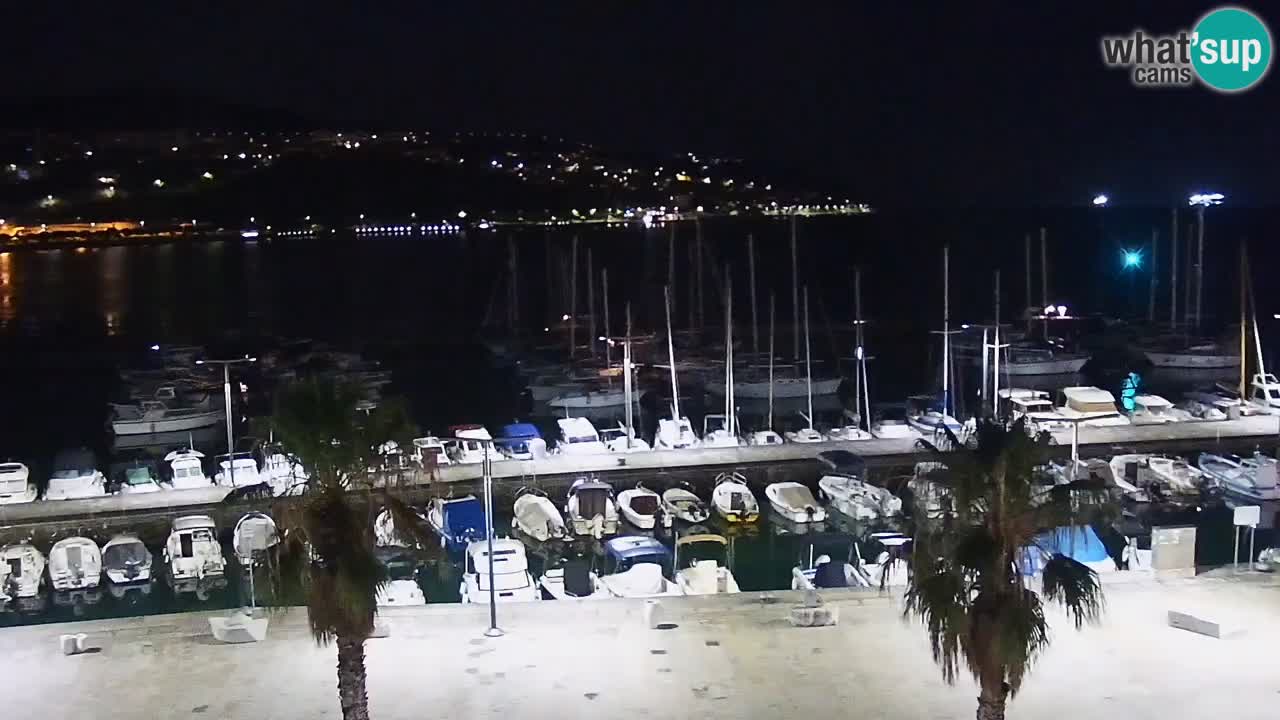 Camera en vivo Koper – puerto deportivo y paseo marítimo desde el Hotel Grand Koper