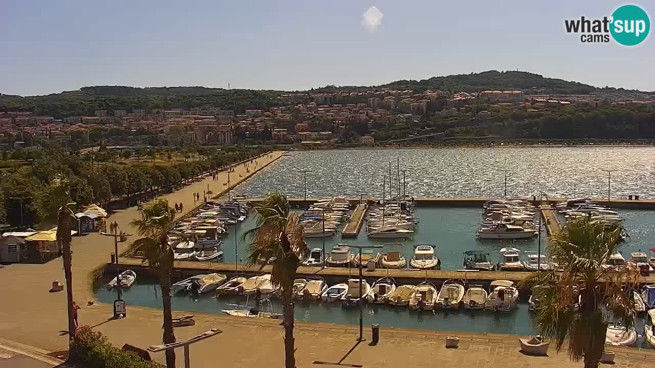 Webcam Capodistria – marina e lungo mare dall’Hotel Grand Koper