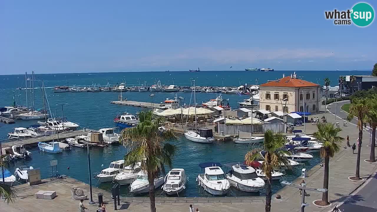 Web kamera Koper – marina i promenada – hotel Grand Koper