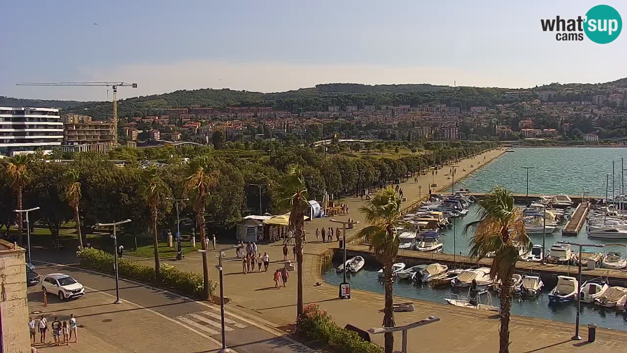 Webcam Capodistria – marina e lungo mare dall’Hotel Grand Koper