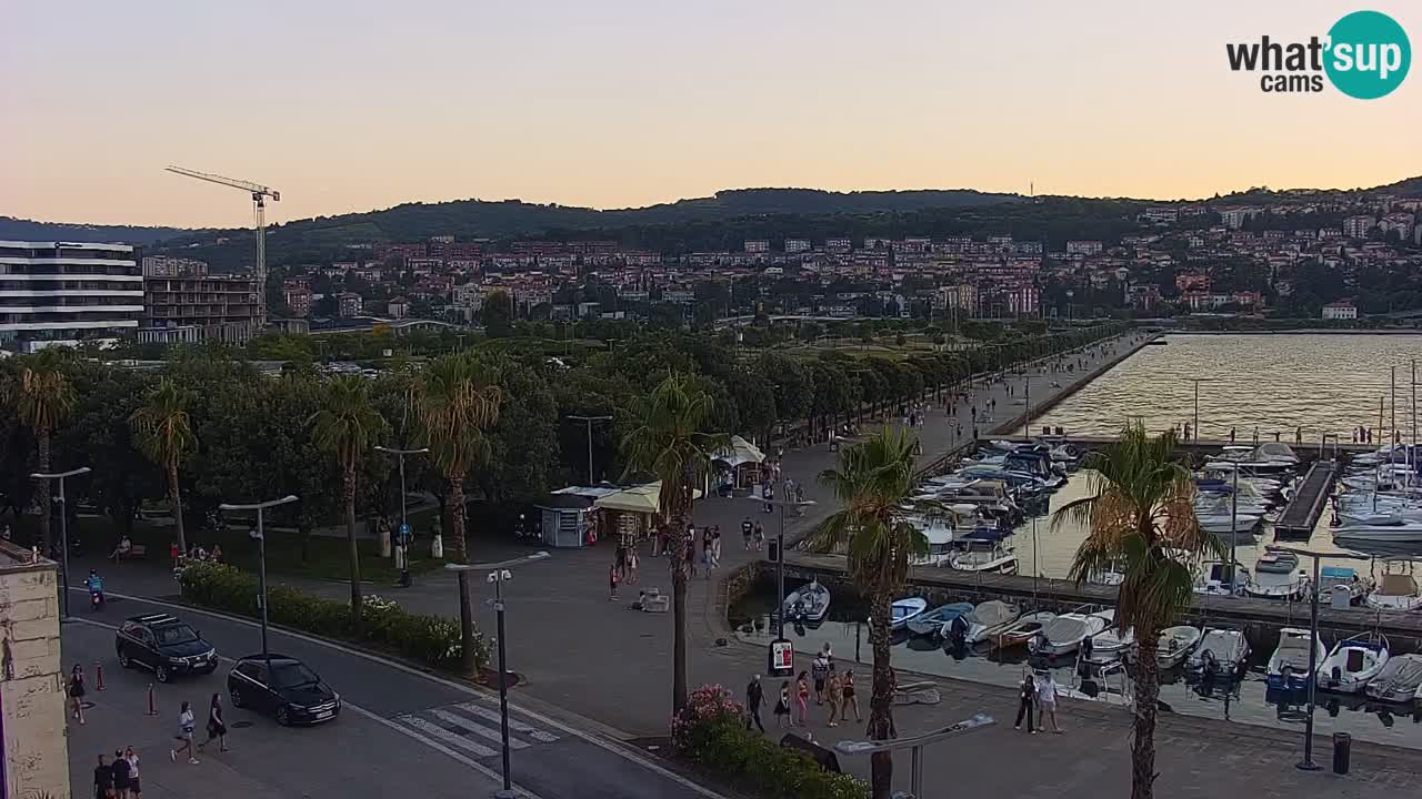 Webcam Capodistria – marina e lungo mare dall’Hotel Grand Koper