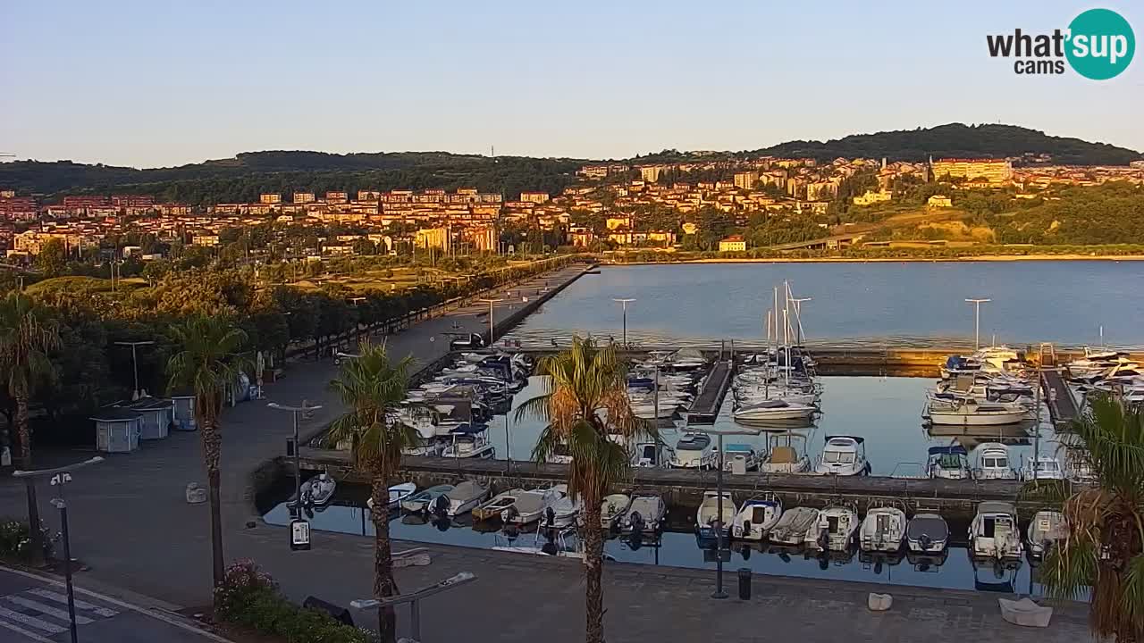 Webcam Capodistria – marina e lungo mare dall’Hotel Grand Koper