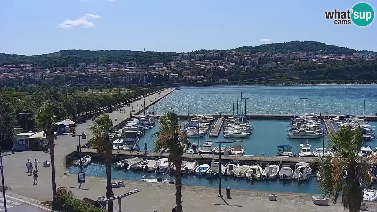 Webcam Capodistria – marina e lungo mare dall’Hotel Grand Koper
