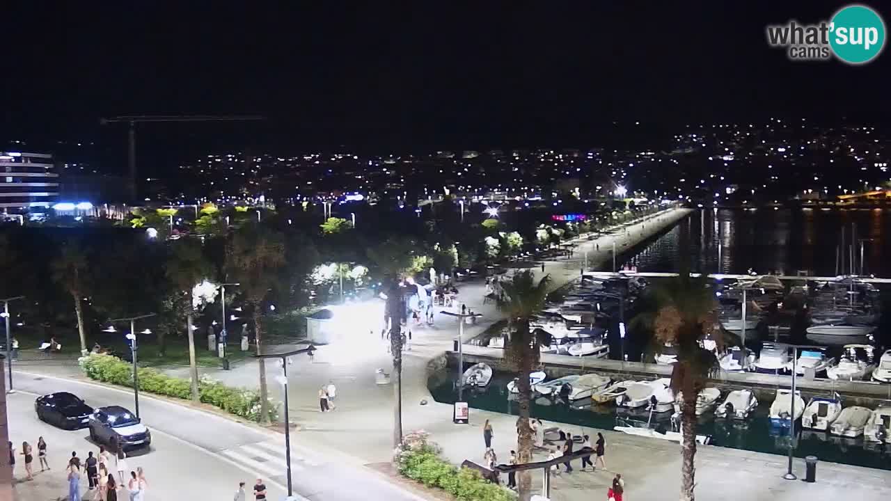 Webcam Koper – Panorama de la marina et de la promenade depuis le Grand Hotel Koper