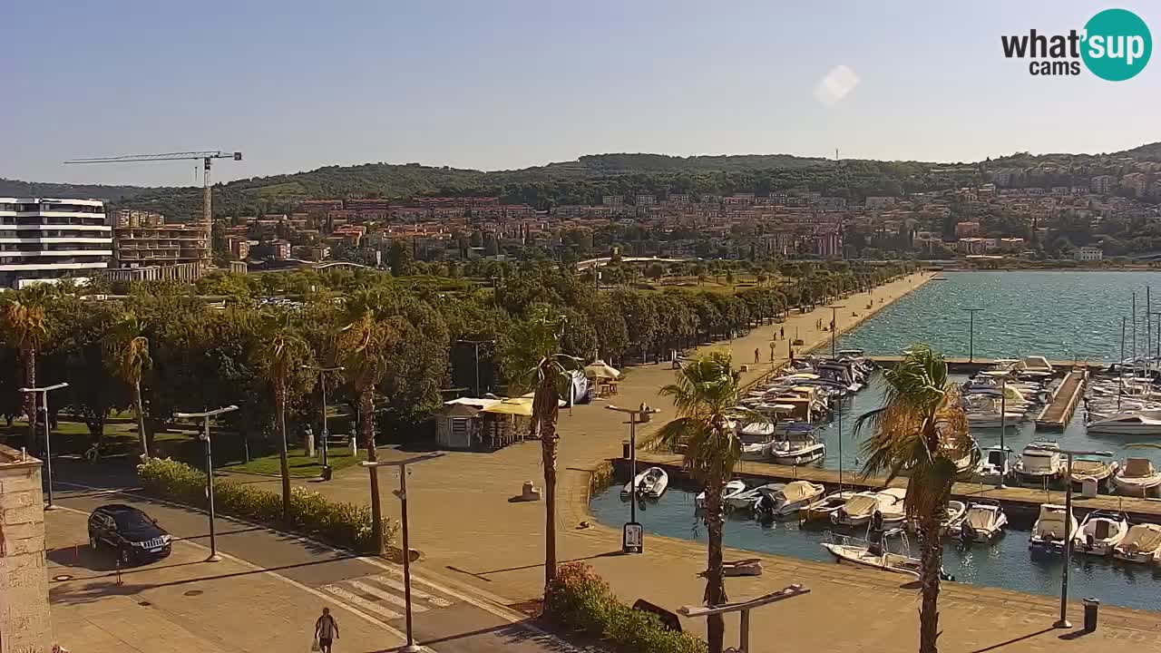 Web kamera Koper – marina i promenada – hotel Grand Koper